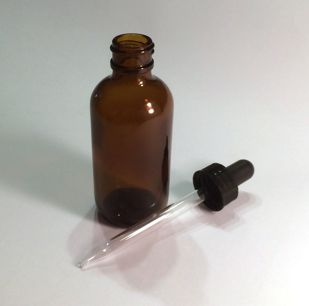 2 oz. Amber Glass Dropper Bottle